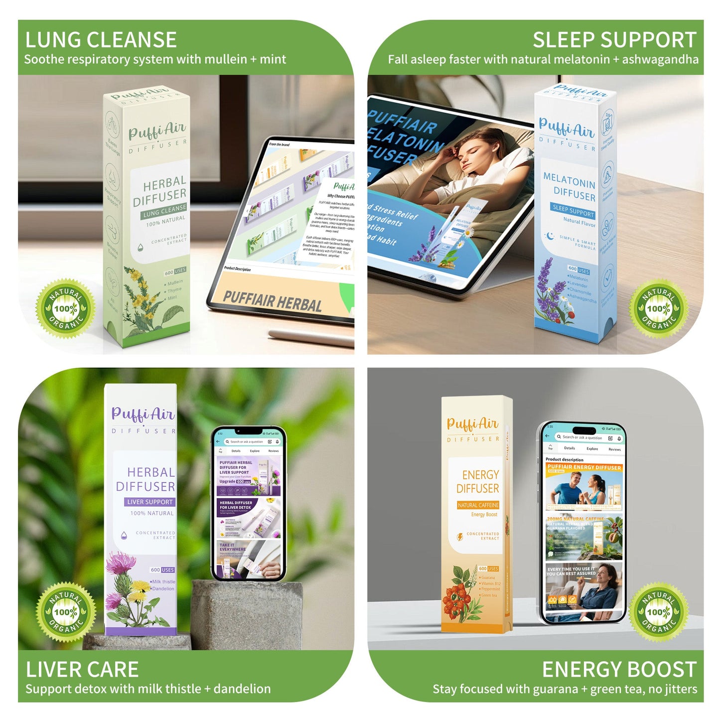 NaturaPuff Diffuser – 600 Uses