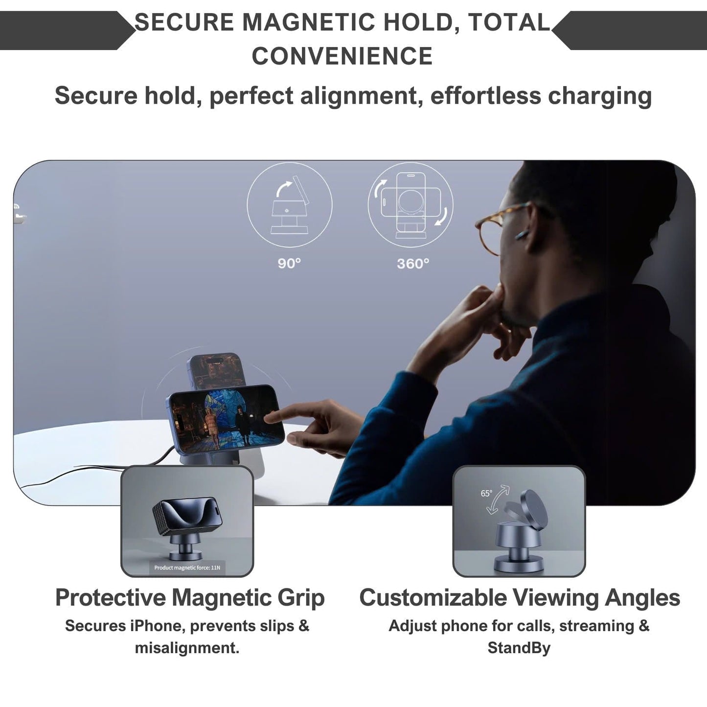 TriCharge™ 3-in-1 MagSafe Charging Station